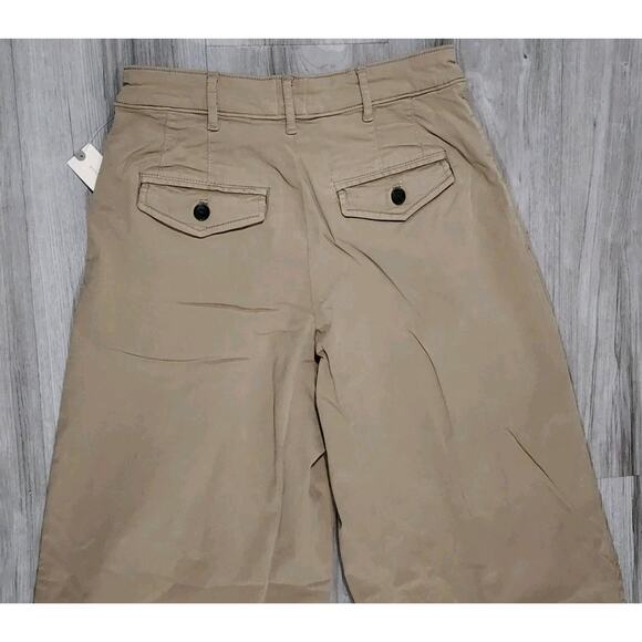 Anthropologie Pants 2 Women's Maeve The Colette Wide Leg Pleated Khaki Nwt $148 - Picture 10 of 13